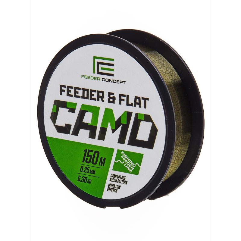 Ligne monofilament Feeder Concept FEEDER&FLAT Camo 150/025