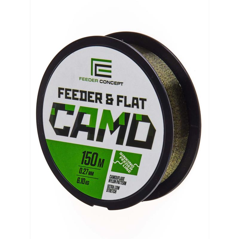 Feeder Concept monofilamentlijn FEEDER&FLAT Camo 150/027