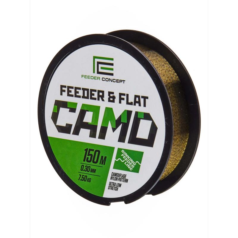 Feeder Concept monofilamentlijn FEEDER&FLAT Camo 150/030