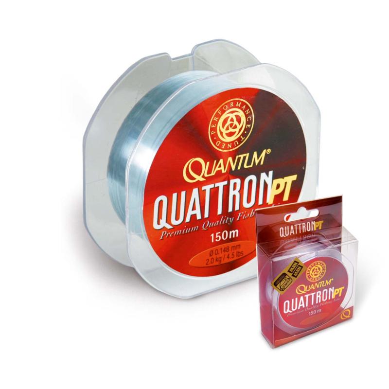 Quantum 0,370mm Quattron PT 150m 11,60kg transparent