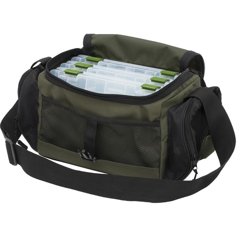 Kinetic Tackle System Bag w / Boxes 16L Moss Green