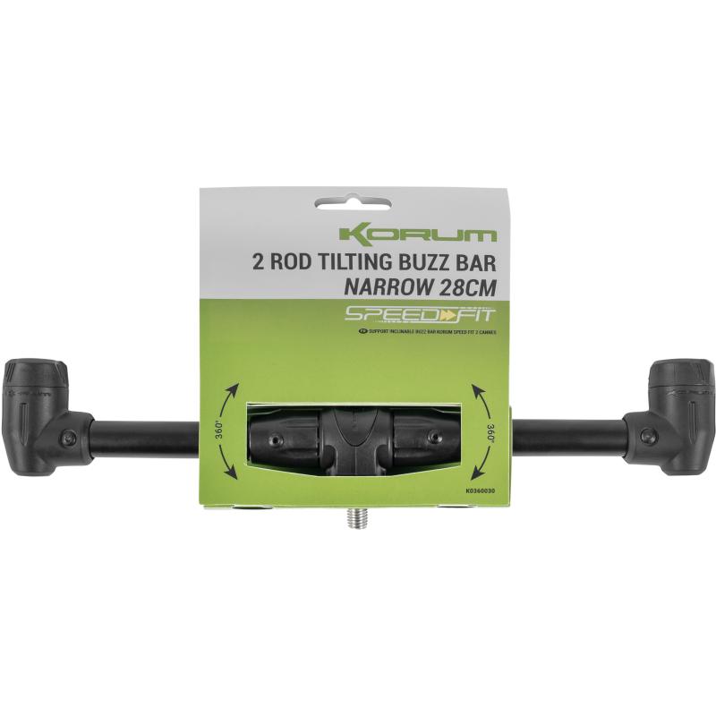 Korum Speed ​​Fit 2 Rod Tilting Buzz Bar - Smal 28cm
