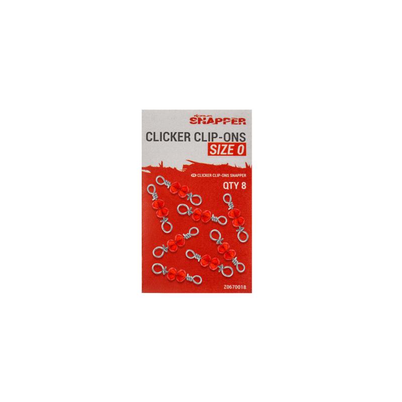 Korum Clicker Clip-Ons - Taille 0 7Kg/15Lb