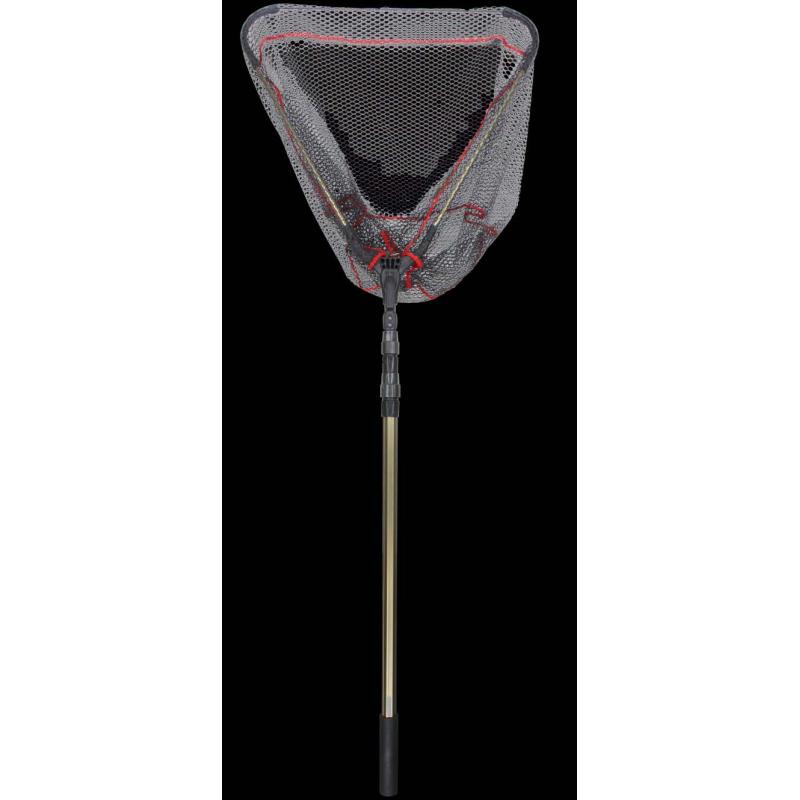 Fishing Tackle Max landing net compact, rubberised, short