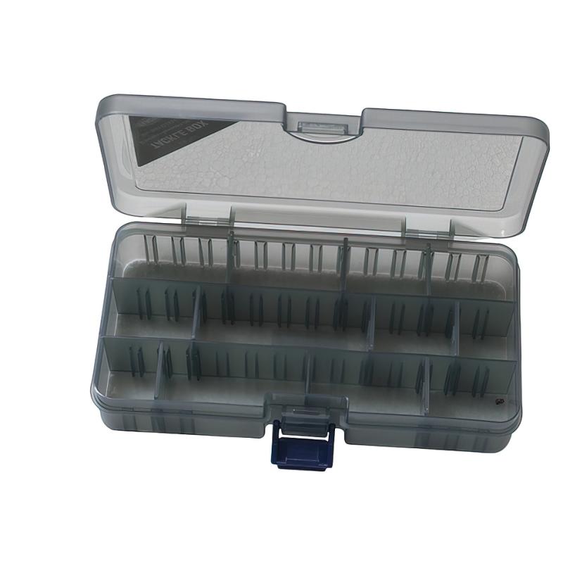 FLADEN Tackle Box smoke with free division 18.6x10.3x3.4cm