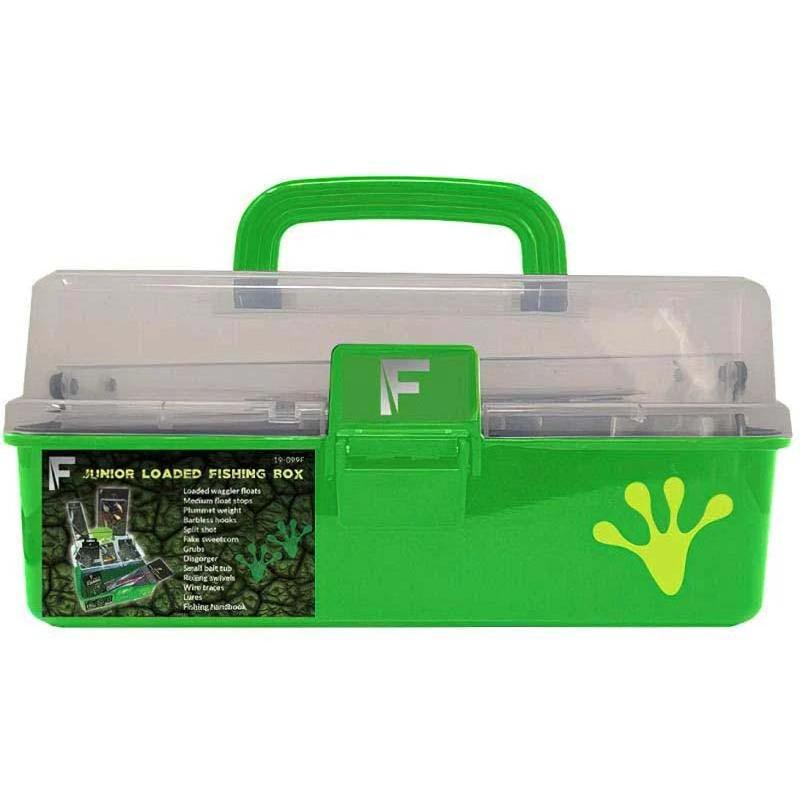 FLADEN junior fishing case with accessories 28x16x32cm limegreen