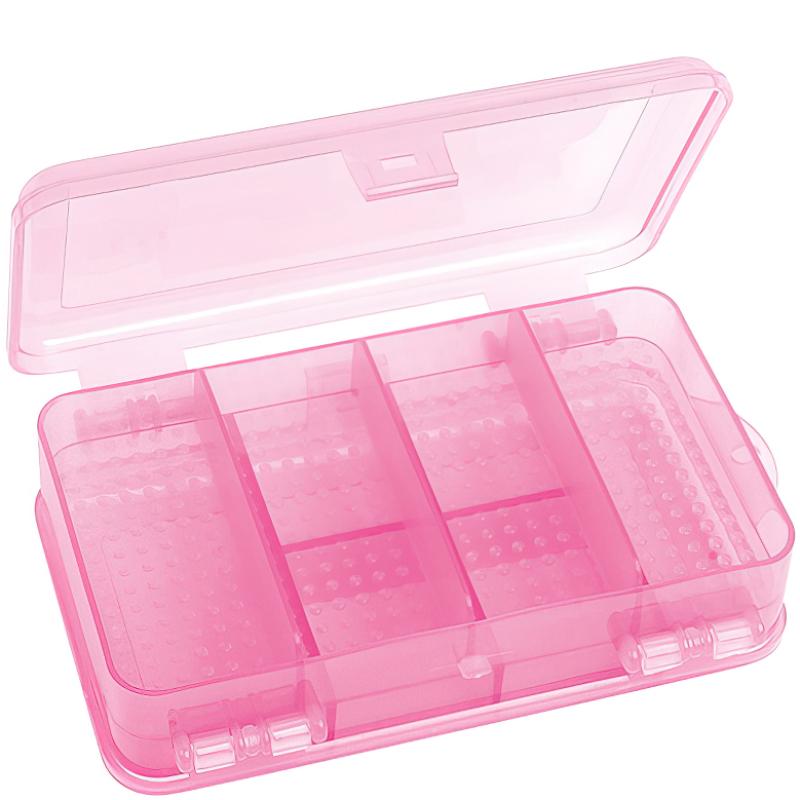 FLADEN bait box double 10 compartments 142x85x45mm. pink