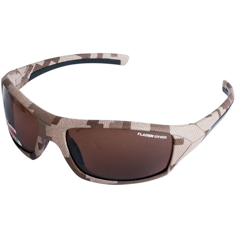 FLADEN zonnebril, gepolariseerd, Bush Camo frame koperen lens