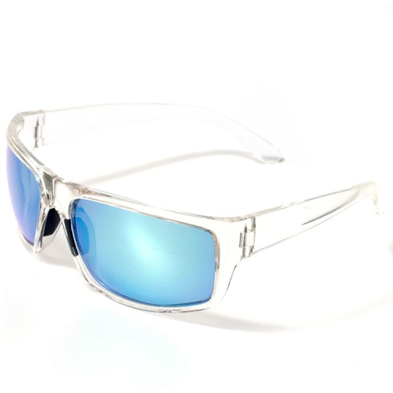FLADEN sunglasses, polarized, clear frame blue lens