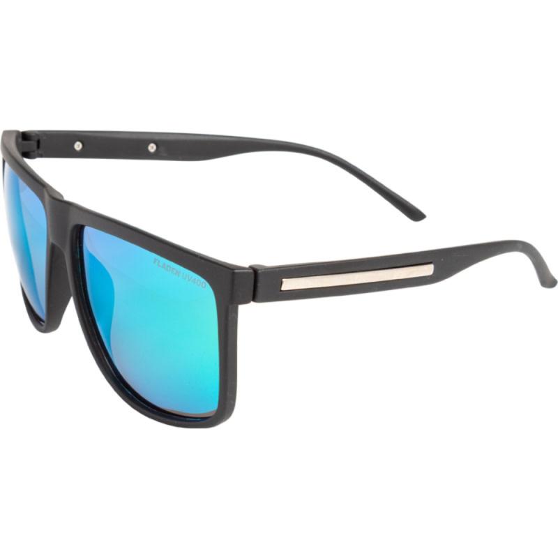 FLADEN sunglasses, polarized, matt black frame greengrey revo lens