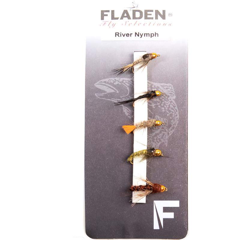 FLADEN Maxximus fly set 5 pieces River nymph