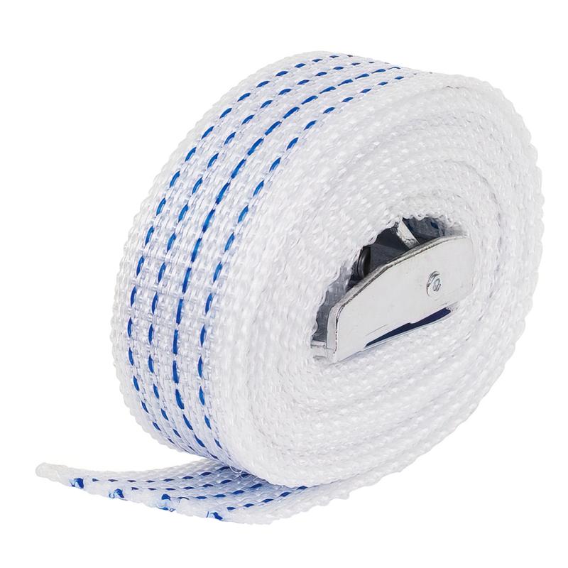 FLADEN tension belt 2.5m white / blue