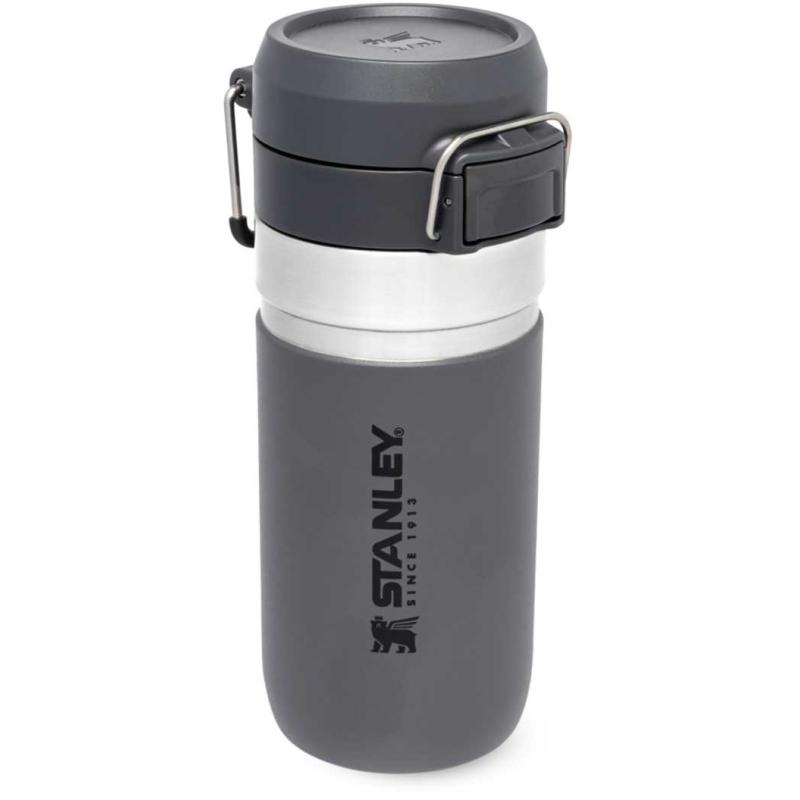 Stanley Quick Flip Water Bottle 0.47L Fassungsvermögen Charcoal