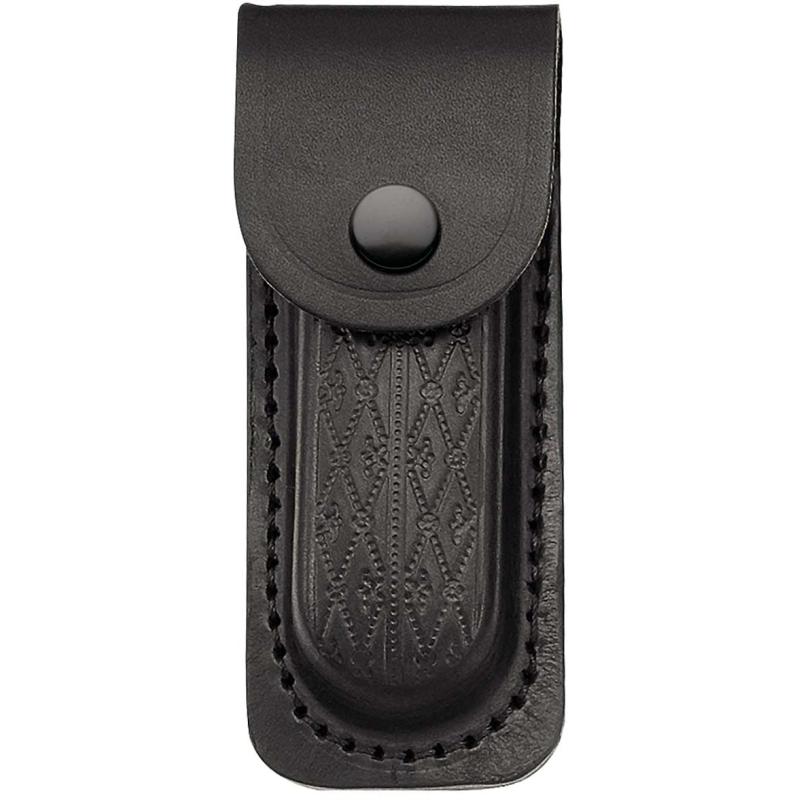 Herbertz leather case, black, for handle length 11 cm, length 14 cm