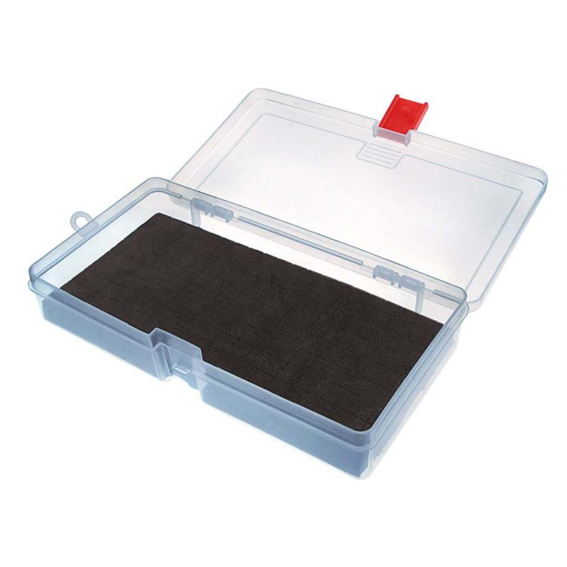 JENZI plastic box, transparent, 214x113x40mm