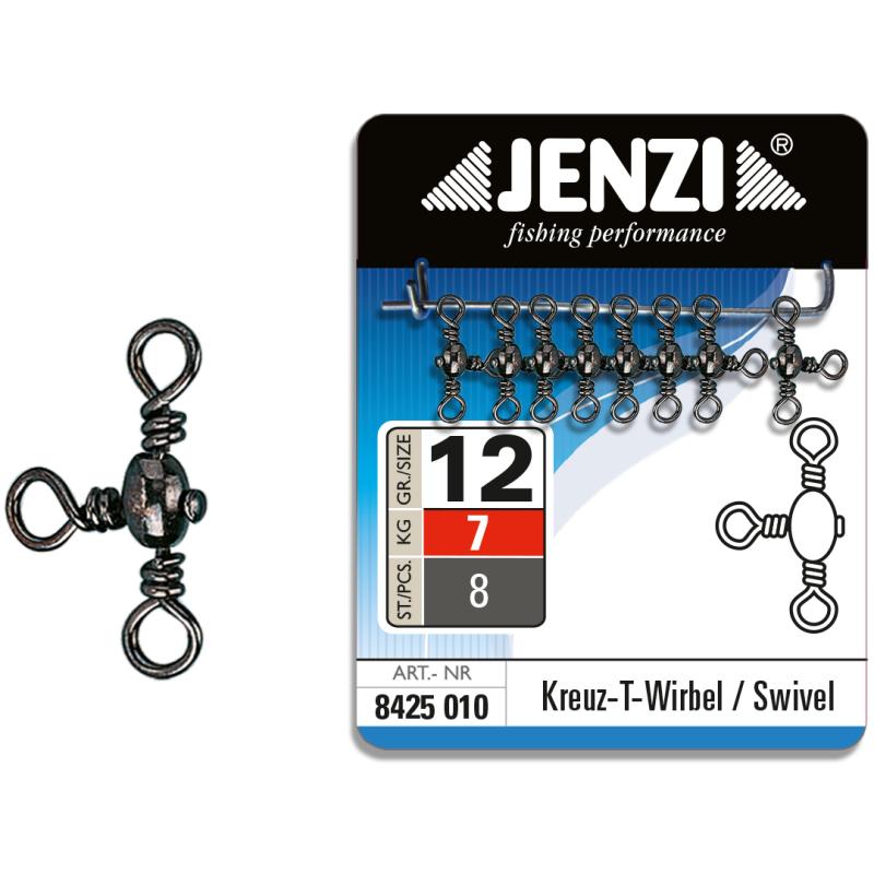 JENZI CROSS SWIVEL Black Nickel size 12 7kg