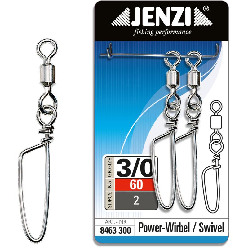 JENZI Power Swivel Strong. Nickel size 3/0 60kg