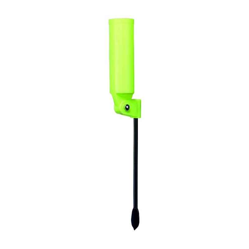 Folding rod holder, yellow plastic