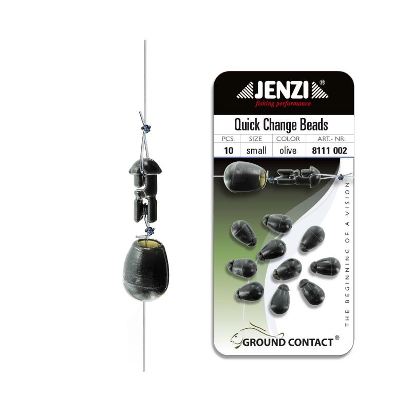 Jenzi Quick Change Beads, system for leaders 7 mm Type Small