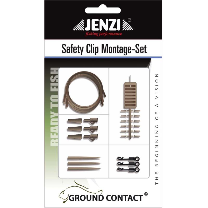 Kit de montage Jenzi Safety Clip Carp, montage complet pratique