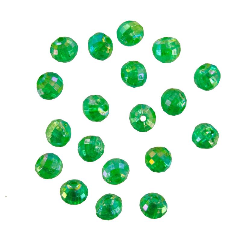 DEGA Diamond Beads, Green, 5mm