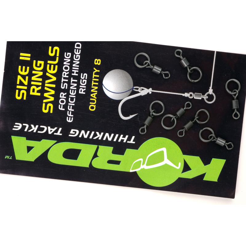 Pivots annulaires flexibles Korda taille 11 - 8 pièces