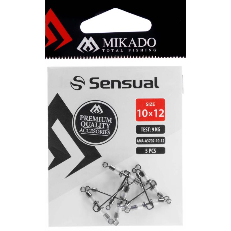 Mikado roll swivel "T" type beads size. 10/12 bn.