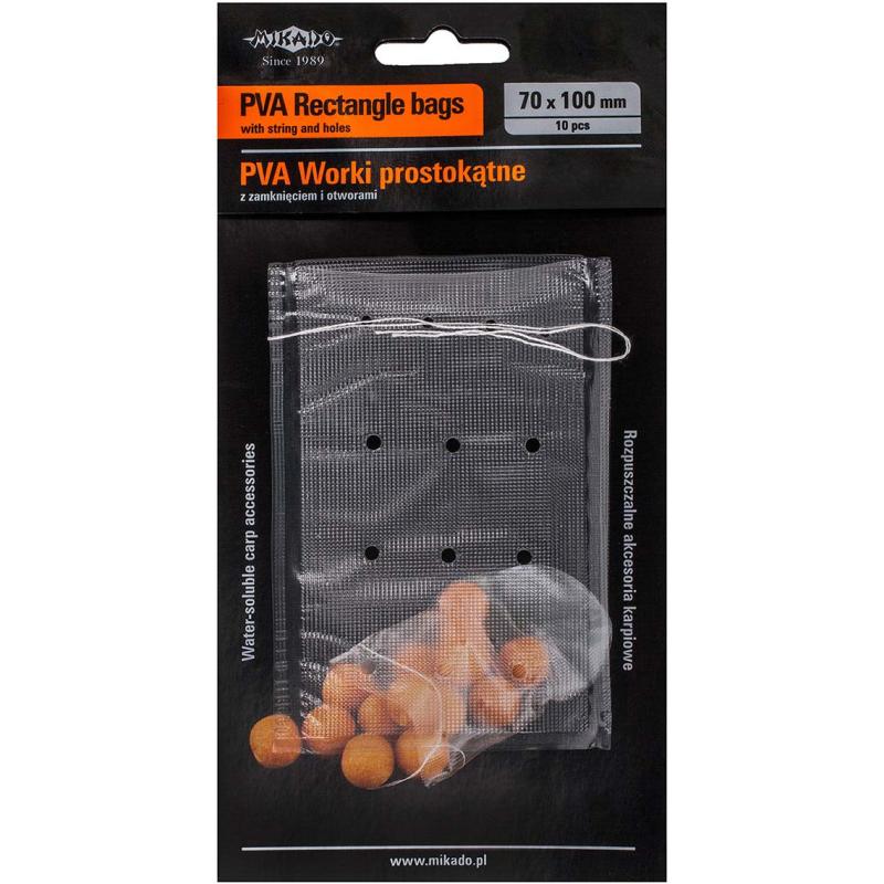 Mikado Pva - Bags With Holes And Strap 70X100mm - 10 pcs.