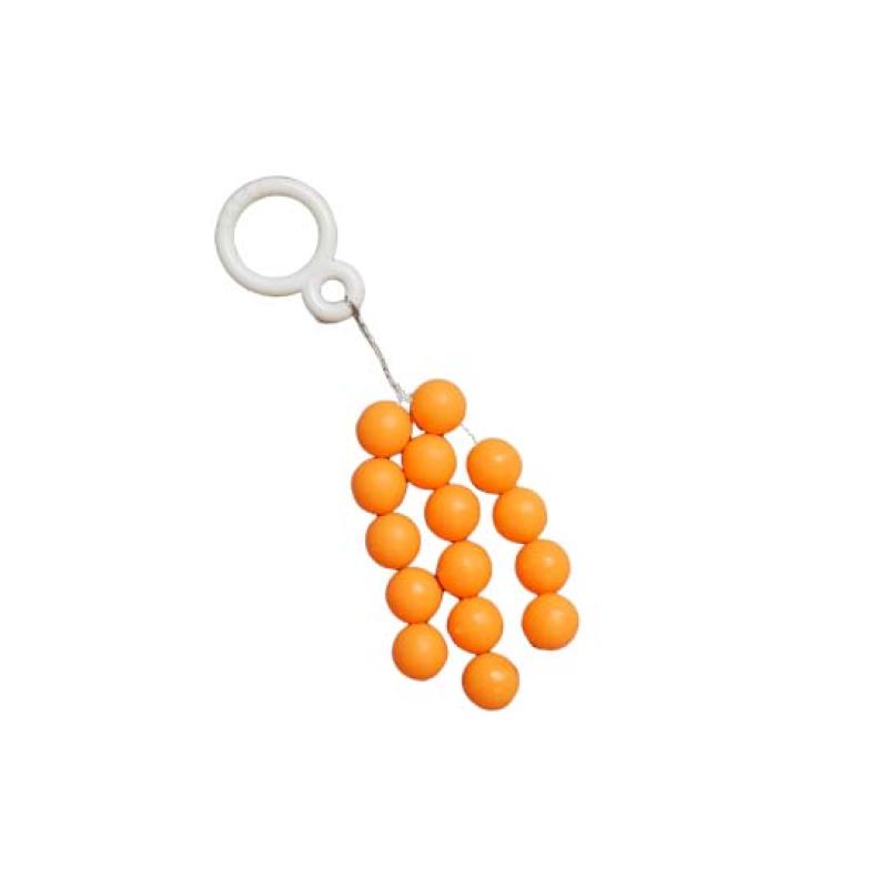 Paladin bead round orange 6mm SB15