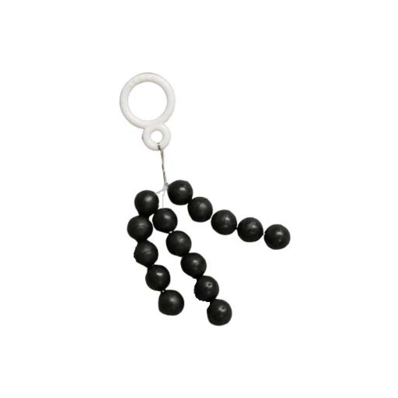 Paladin bead round black 10mm SB15