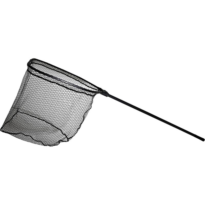 Epuisette Paladin Black Net Clap gommée, pliable au milieu max 190 cm tête 75x70x50 cm