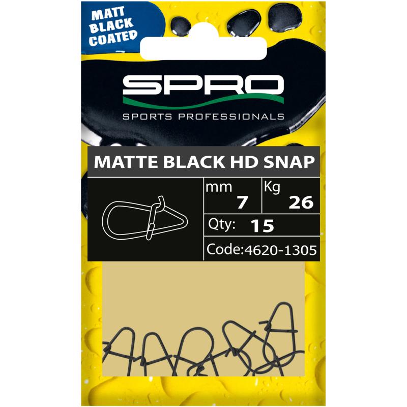 Spro Matte Black Hd Snap # 8.5Mm