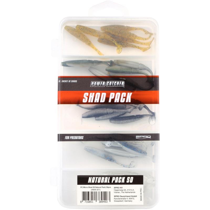 Spro Micro Shad 50 Natural Pack