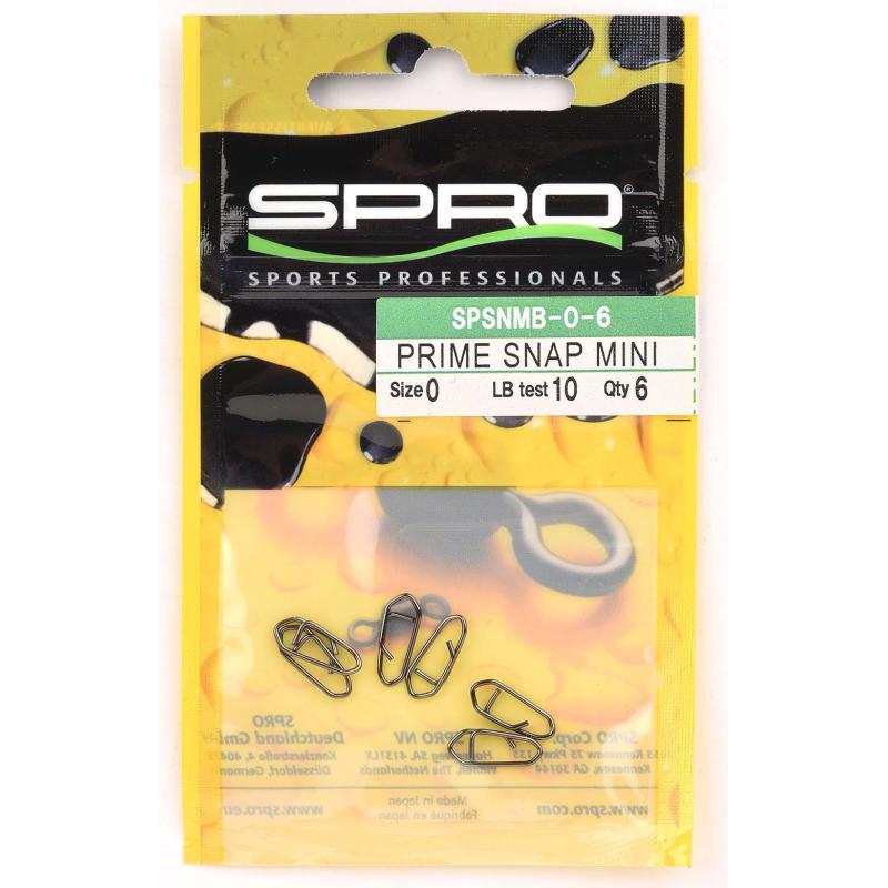 Spro Prime Snap Mini Zwart Sz4 30Lb
