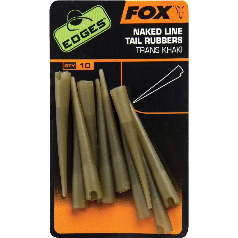 FOX Edges Naked Line Tail Rubbers x 10st