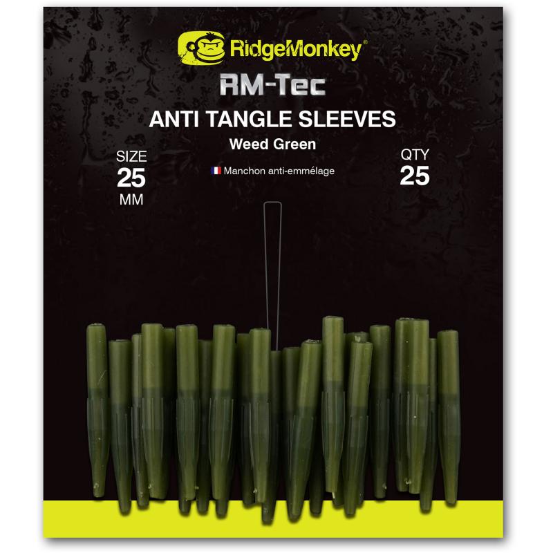 RidgeMonkey Tec Anti Tangle Sleeves We / Gr kort