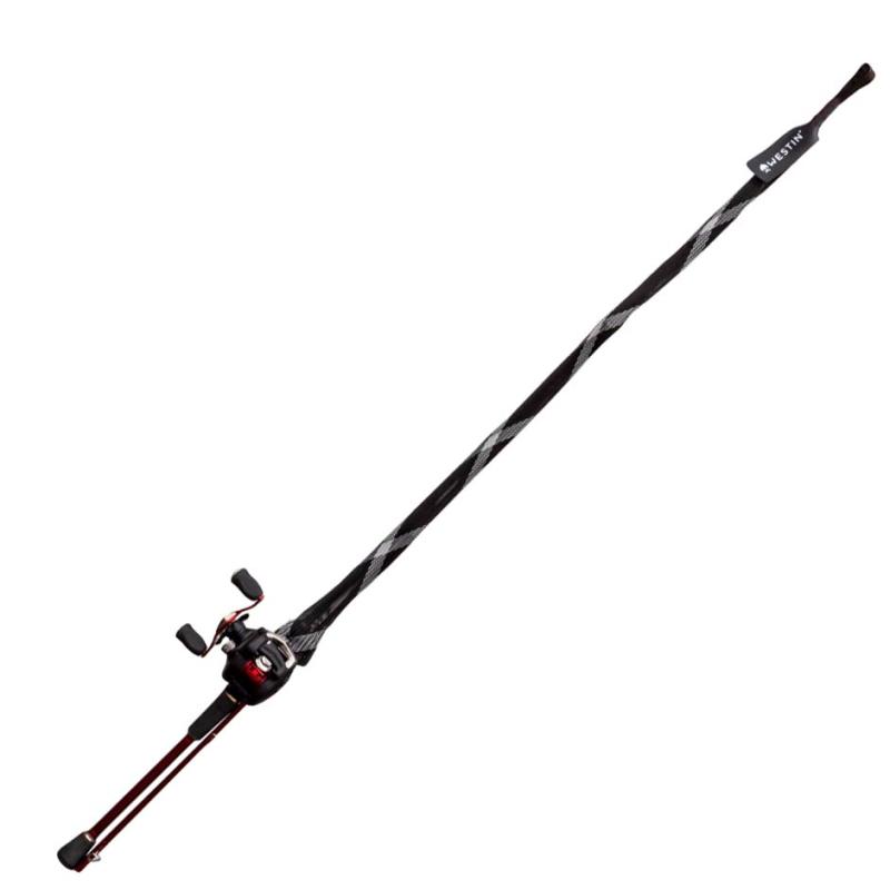 Westin Rod Cover Trigger split rod jusqu'à 255cm Noir/Argent Ø3cm 80cm