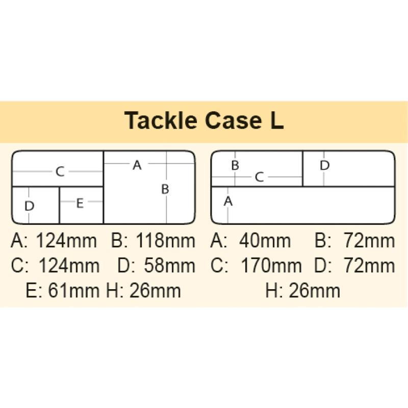 MEIHO Tackle Case L transparent