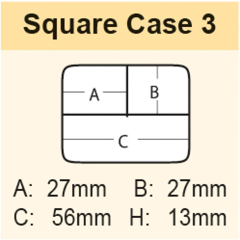 MEIHO Square Case 3 coma clear