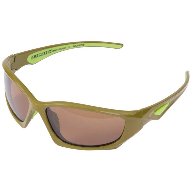 Pelzer Sunglasses Polarized matt khaki / lime