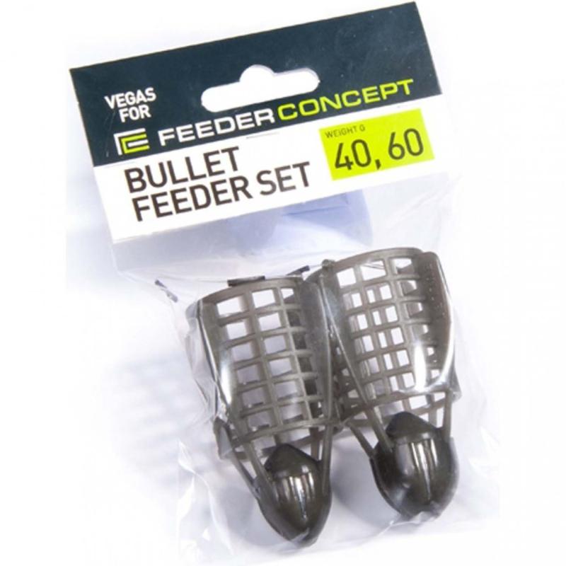 Feeder Concept feeder VEGAS BULLET cage 40/60g 2pcs. set