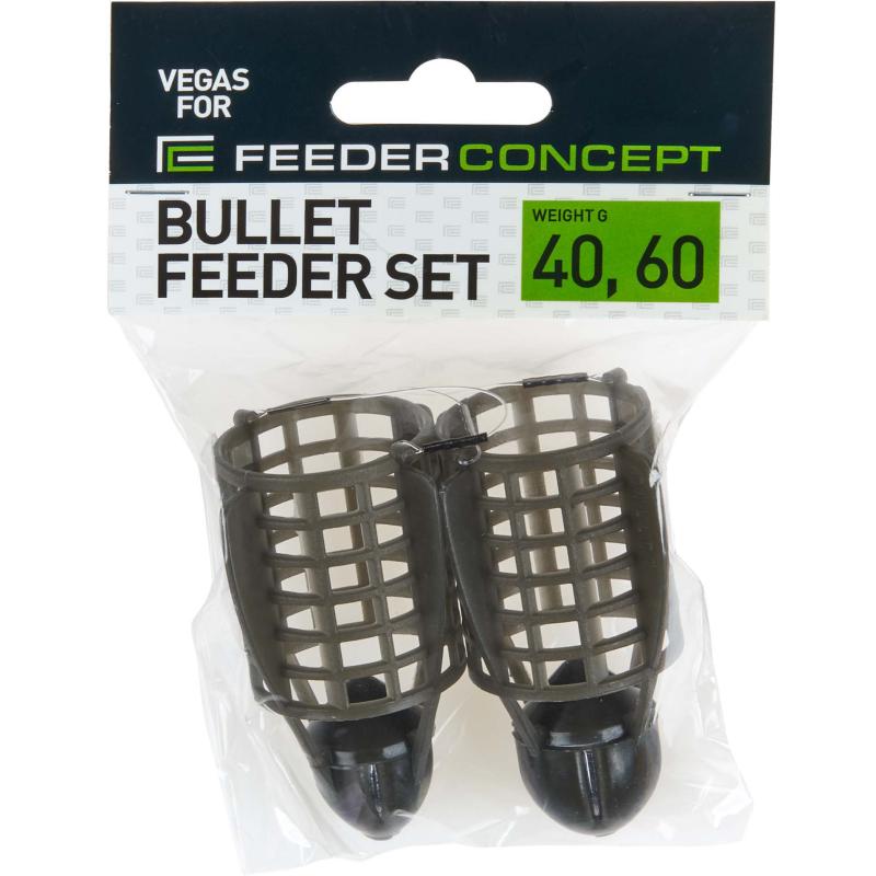 Feeder Concept feeder VEGAS BULLET cage 40/60g 2pcs. set