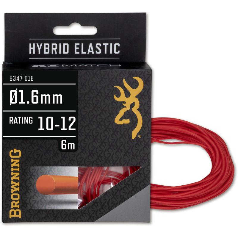 Browning Hybrid Elastic 10-12 Ø 1,60mm rood L: 6m 1 stuk