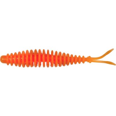 Magic Trout T-Worm 1g V-Tail neon orange Käse 6,5cm 6 Stück
