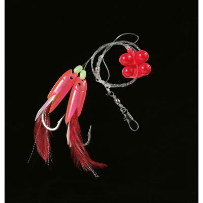 DEGA Dorsch-Vorfach mit Rattle-Beads Rot+Pink