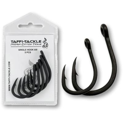Taffi-Tackle Single Hook 6/0 black