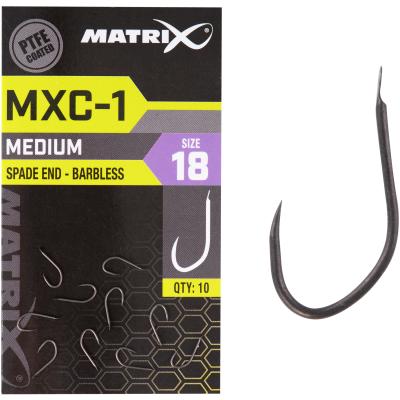 Matrix MXC-1 Size 20 Barbless Spade End PTFE 10pcs