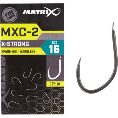 Matrix MXC-2 Size 16 Barbless Spade End PTFE 10pcs