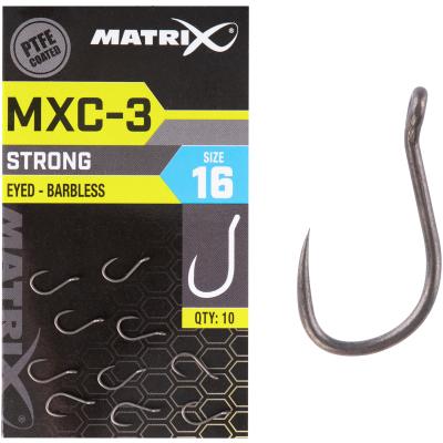 Matrix MXC-3 Size 18 Barbless Eyed PTFE 10pcs