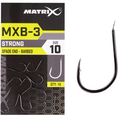 Matrix MXB-3 Size 16 Barbed Spade End Black Nickel 10pcs